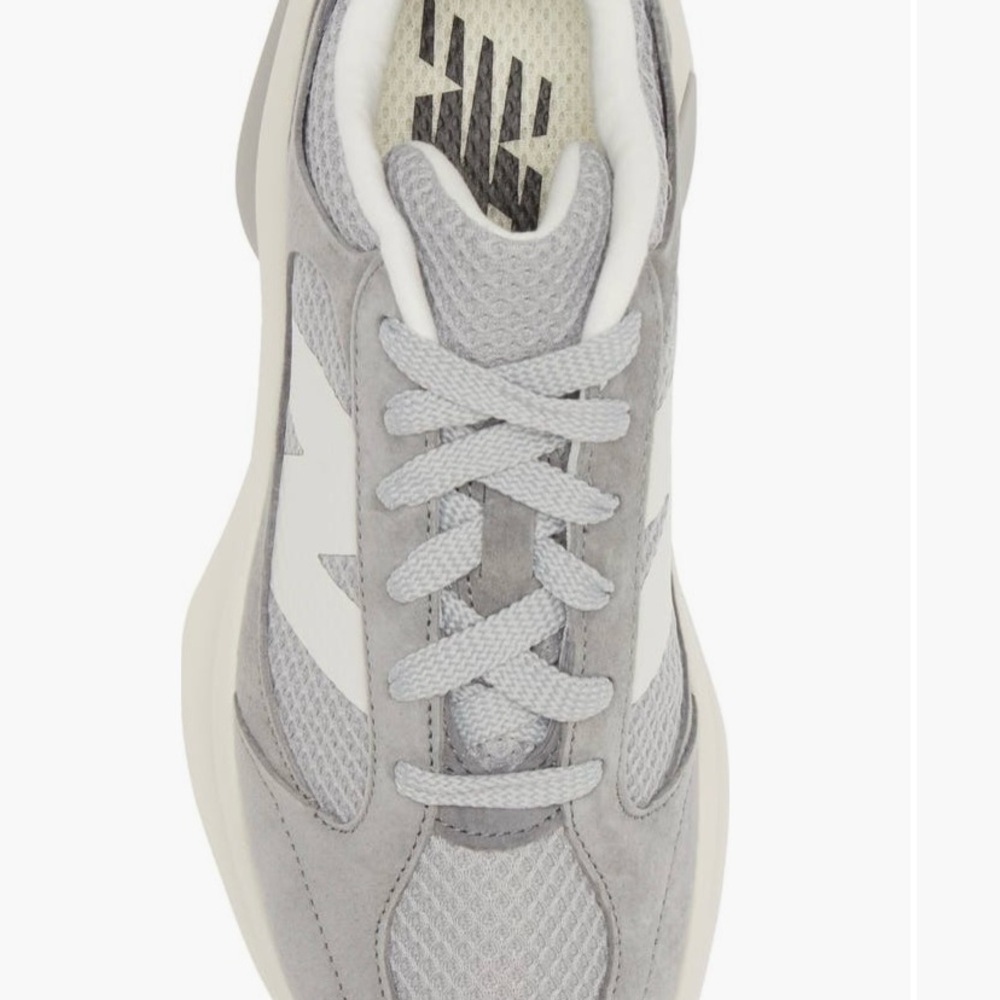 Gray and White Sneakers